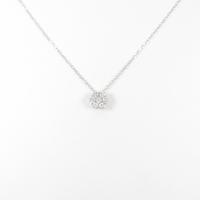 【リメイク】K18WG フラワー ダイヤモンドネックレス10％引き