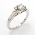 カルティエ バレリーナ リング 0．28ct・D・VVS1・3EXT
