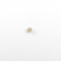 K18WG ソリティア ダイヤモンドピアス 片耳