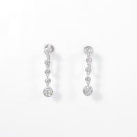 K18WG ダイヤモンドイヤリング