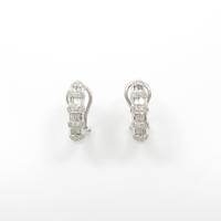 K18WG ダイヤモンドピアス