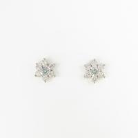 PT フラワー ダイヤモンドピアス