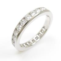 ティファニー フルサークル チャネルセッティング リング