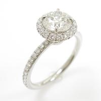 ハリーウィンストン ラウンド マイクロパヴェ リング 0．78ct・F・VS1・3EXT