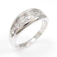 K18WG ダイヤモンドリング