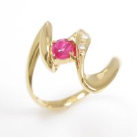 K18YG ルビーリング