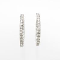 K18WG ダイヤモンドピアス