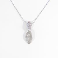 K18WG ダイヤモンドネックレス