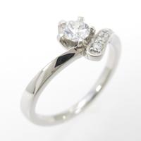 プラチナダイヤモンドリング 0．255ct・E・VVS1