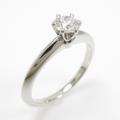 ティファニー クラシックソリティア リング 0．37ct・E・VS2