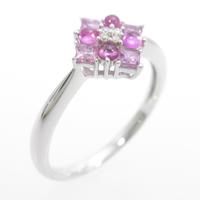 K18WG サファイヤリング