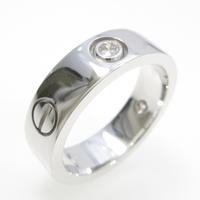 カルティエ ラブリング ハーフダイヤ