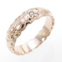 K18PG ダイヤモンドリング