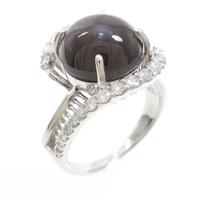 K18WG シリマナイトキャッツアイリング