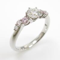 プラチナダイヤモンドリング 0．284ct・F・VS2・3EXT・H＆C