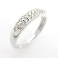 K18WG ダイヤモンドリング