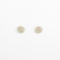 【リメイク】K18YG フラワー ダイヤモンドピアス