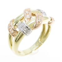 K18YG／PT／K18PG ダイヤモンドリング