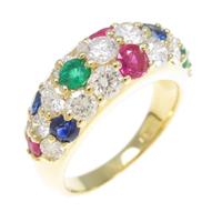 K18YG カラーストーンリング
