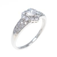 PT ハート ダイヤモンドリング