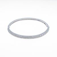 【リメイク】K18WG パヴェ ダイヤモンドバングル5％引き