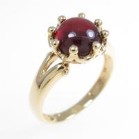 K18YG ガーネットリング