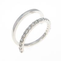 【リメイク】K18WG ダイヤモンドピンキーリング