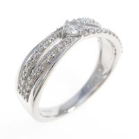 K18WG ダイヤモンドリング