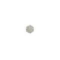 プラチナダイヤモンドピアス 0．556ct・l・I1・VG 片耳