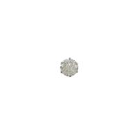 プラチナダイヤモンドピアス 0．556ct・l・I1・VG 片耳