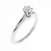 ティファニー クラシックソリティア リング 0．21ct