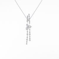 K18WG ダイヤモンドネックレス