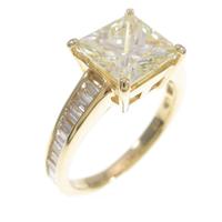【リメイク】K18YG ダイヤモンドリング 2．018ct・LY・SI1・プリンセスカット