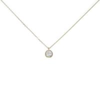 【リメイク】K18YG ソリティア ダイヤモンドネックレス