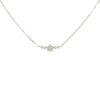 【リメイク】K18YG フラワー ダイヤモンドネックレス