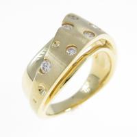 K18YG ダイヤモンドリング