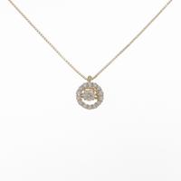 【新品】K18YG ダイヤモンドネックレス 0．217ct・G・SI2・GOOD