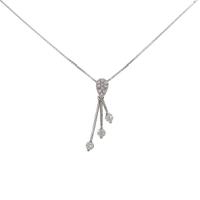 K18WG ダイヤモンドネックレス