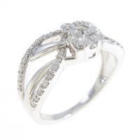 K18WG ダイヤモンドリング