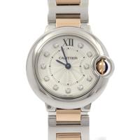 カルティエ WE902030 バロンブルー PGコンビ・11P クォーツ