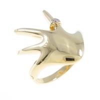 K18YG ハンド ダイヤモンドリング