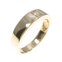 K18YG ソリティア ダイヤモンドリング