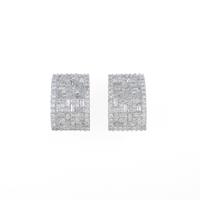 K18WG ダイヤモンドイヤリング