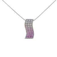 K18WG サファイヤネックレス