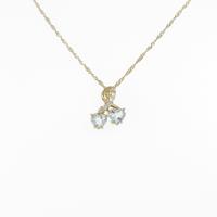 K18YG／750YG アクアマリンネックレス