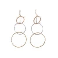 K14スリーカラー ピアス