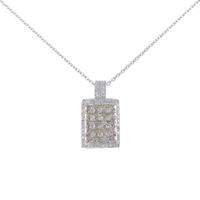 K18WG ダイヤモンドネックレス