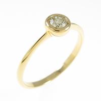 K18YG ソリティア ダイヤモンドリング