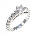 ヴァンクリーフ＆アーペル ペルレ ソリティア リング 0．30ct・D・VVS1・EXT