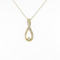 K18YG ダイヤモンドネックレス